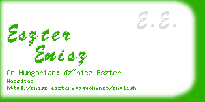 eszter enisz business card